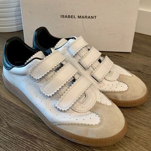 Isabel Marant Beth Velcro Low White Sneaker